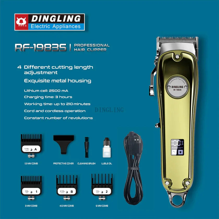 Dingling RF-1983S Hair & Beard Trimmer - Tashqila Dingling RF-1983S Hair & Beard Trimmer - Tashqila